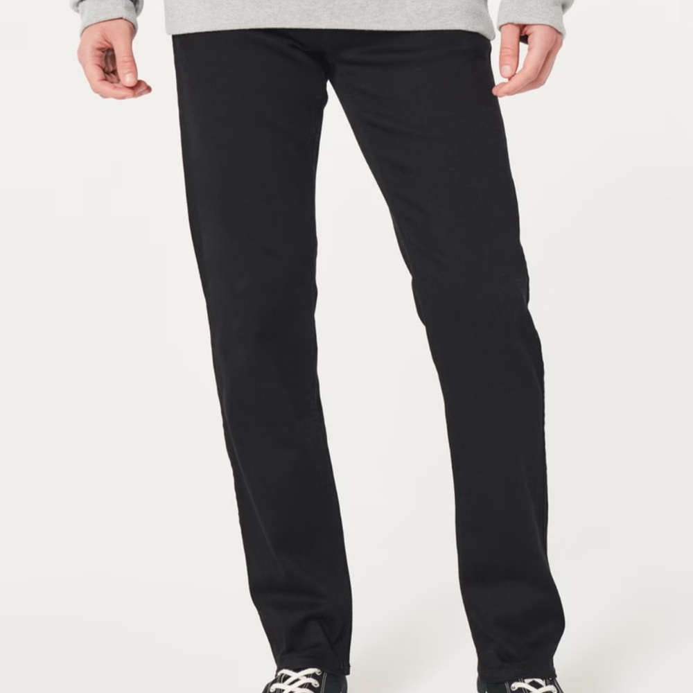 Hollister Black Slim Straight Jeans